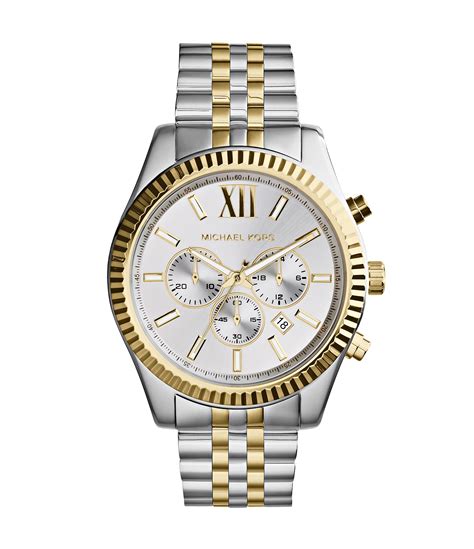 michael kors watches lexington two tone chronograph watch|Michael Kors lexington watch mk8344.